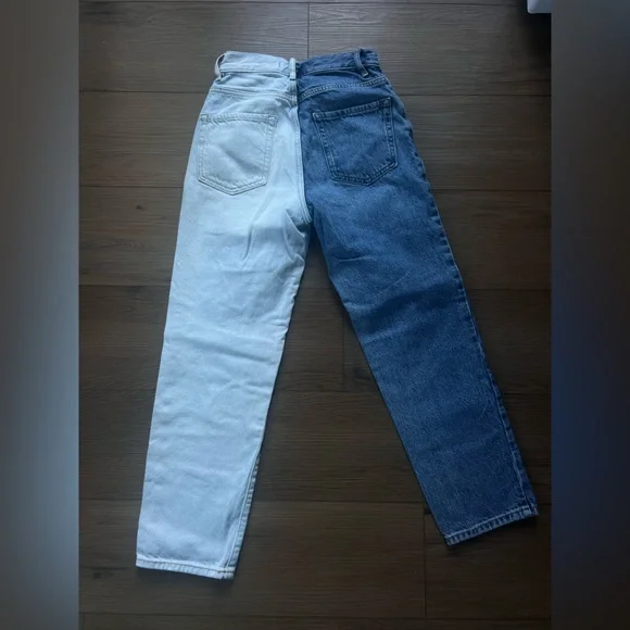 PacSun Two Tone Denim Straight Jeans - Picture 2 of 4